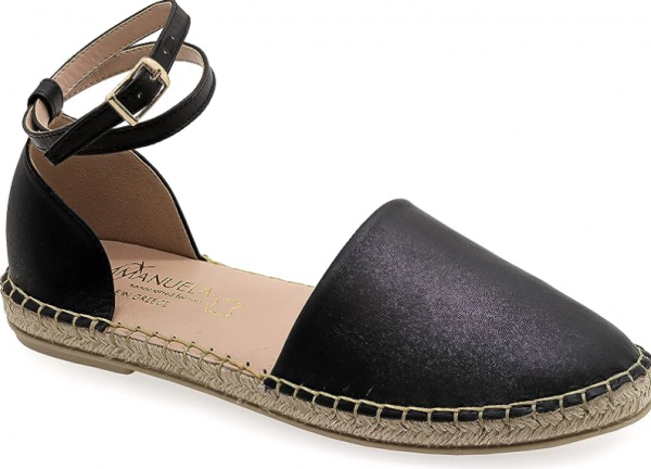 Espadrilles dengan tali pita yang dapat diikat